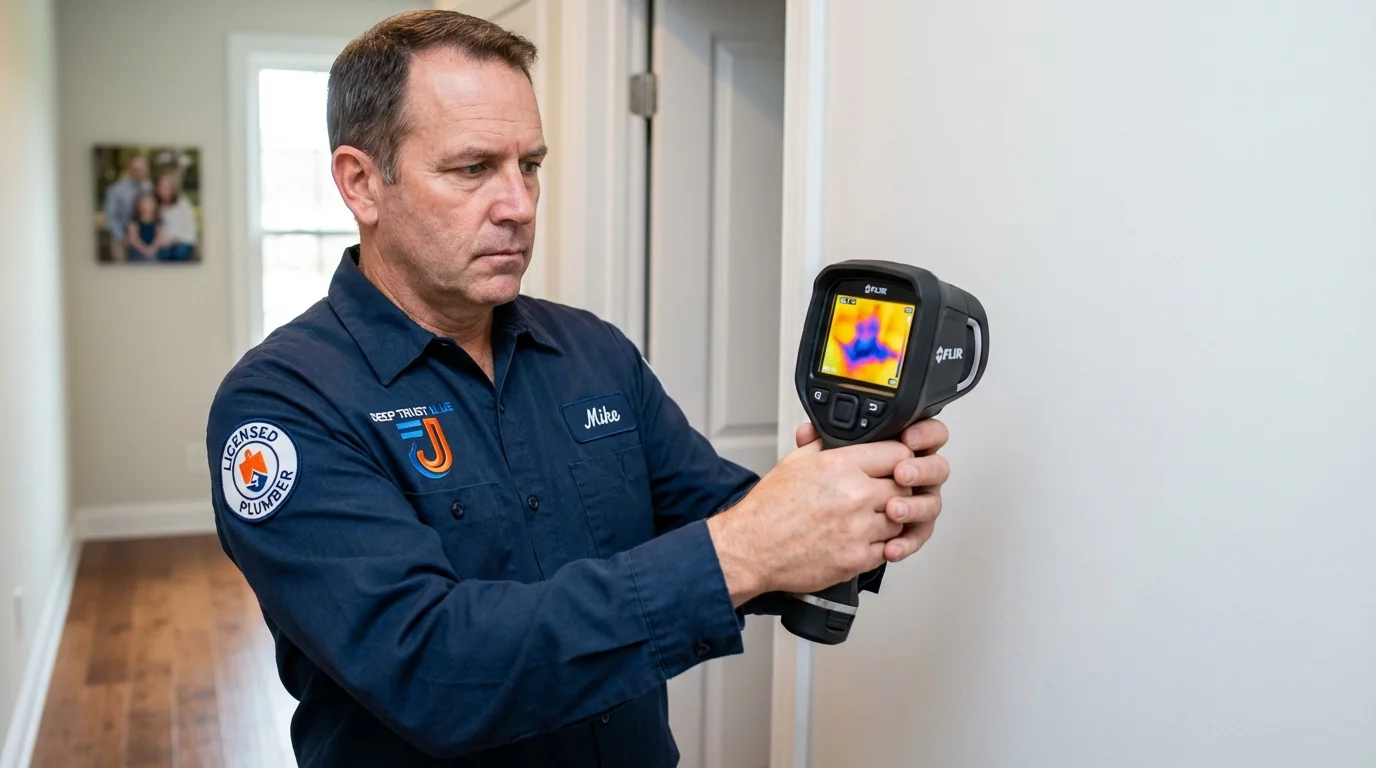 Thermal imaging leak detection by Johns Plumbing LLC in Liberty Center